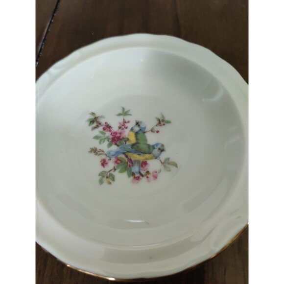 Made In Japan Bird Floral Porcelain Plate ~4.75" #184 - Picture 2 of 4